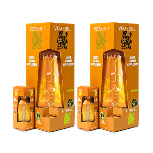 Vitafer-L - Potenciador Natural - 2 botellas x 500ml / 16.9 fl (2 botella de 20ml)